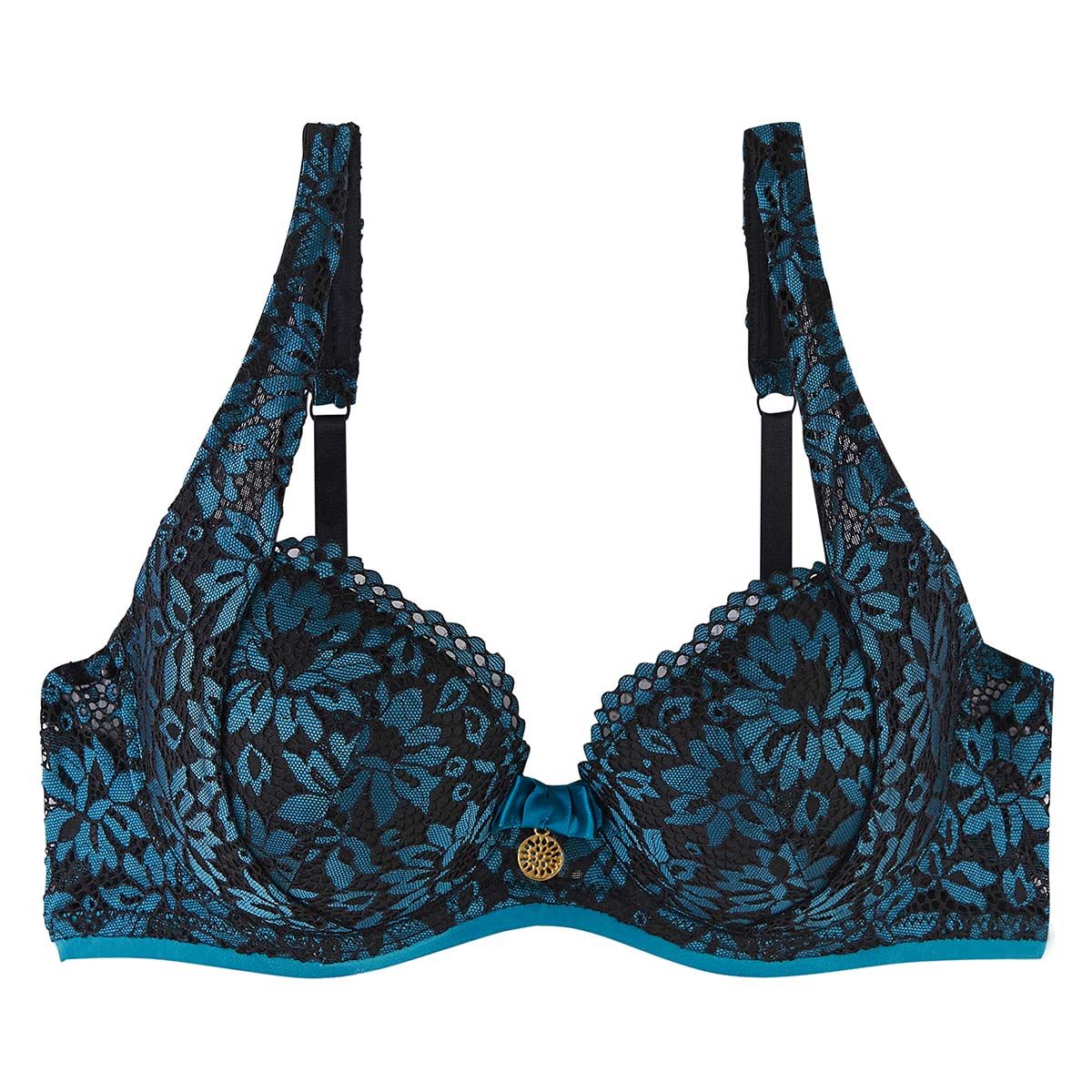 Soutien-gorge ampliforme coque moulée turquoise Bergamote - Pomm'Poire - Modalova