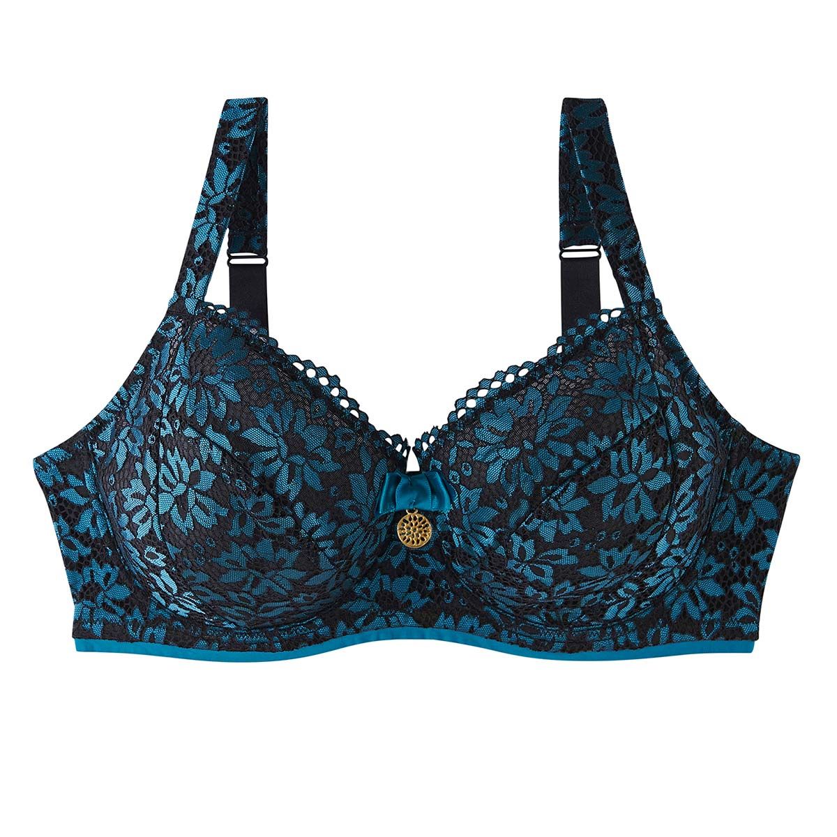 Soutien-gorge grand maintien turquoise Bergamote - Pomm'Poire - Modalova