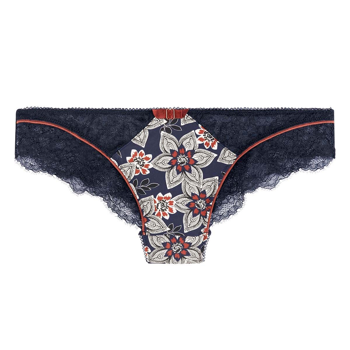 Tanga imprimé bleu Collection - Pomm'Poire - Modalova