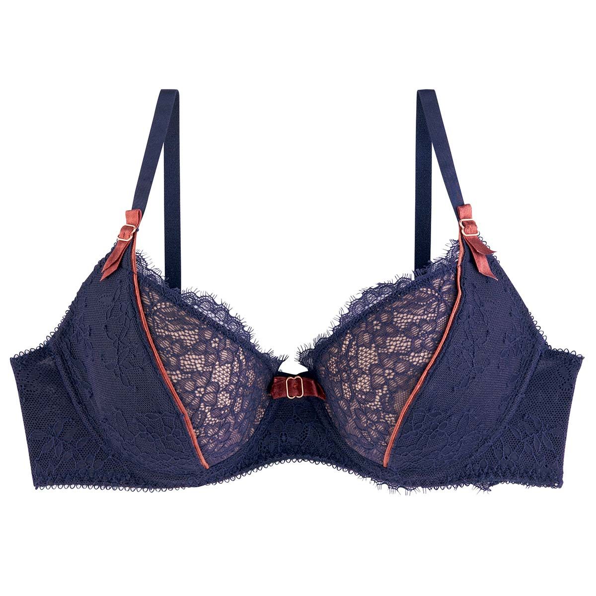 Soutien-gorge ampliforme coque moulée bleu Cuba Libre