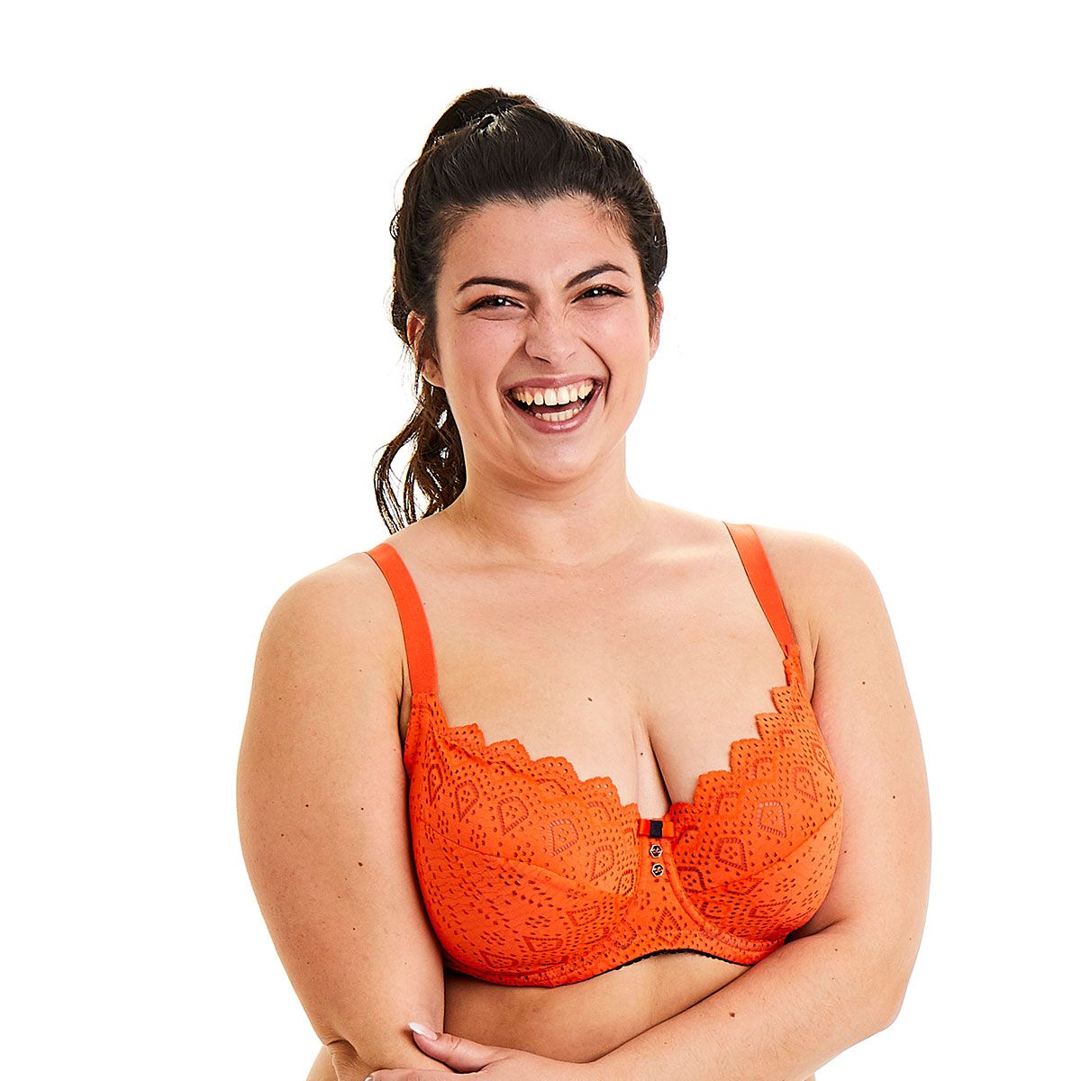 Pomm'Poire Soutien-gorge grand maintien orange Magma