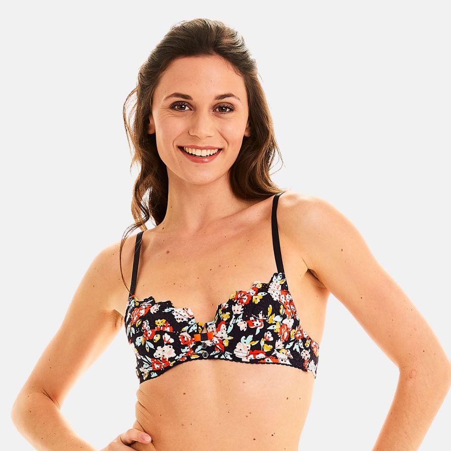 Soutien-gorge ampliforme coque moulée marine Magma