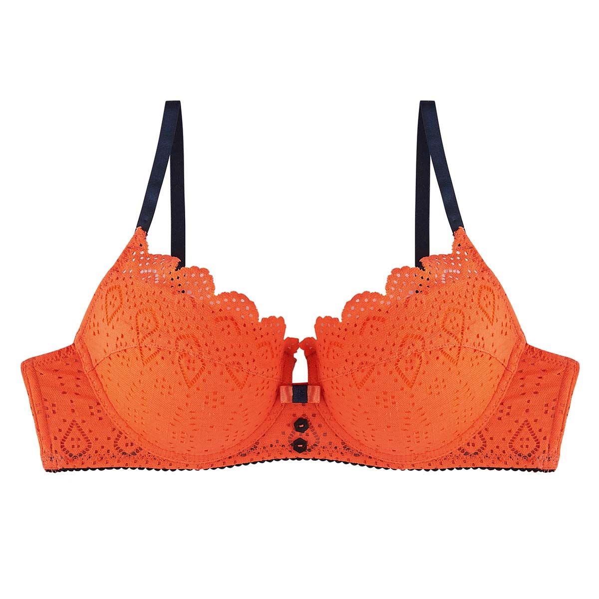 Soutien-gorge ampliforme coque moulée orange Magma - Pomm'Poire - Modalova