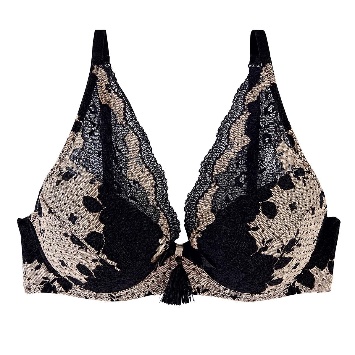 Pomm'Poire Soutien-gorge ampliforme coque moulée noir Panache