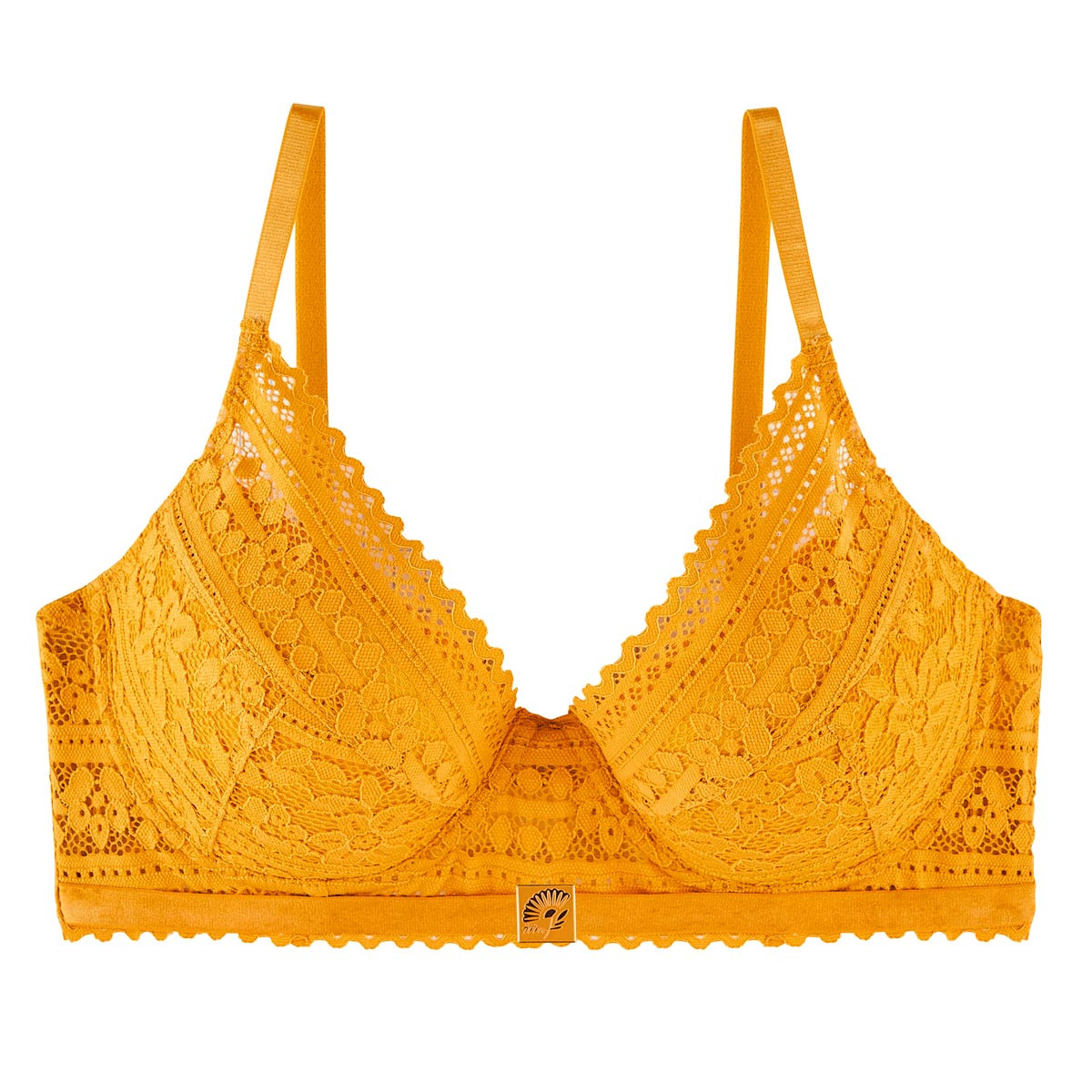 Soutien-gorge ampliforme coque moulée jaune Imprévu