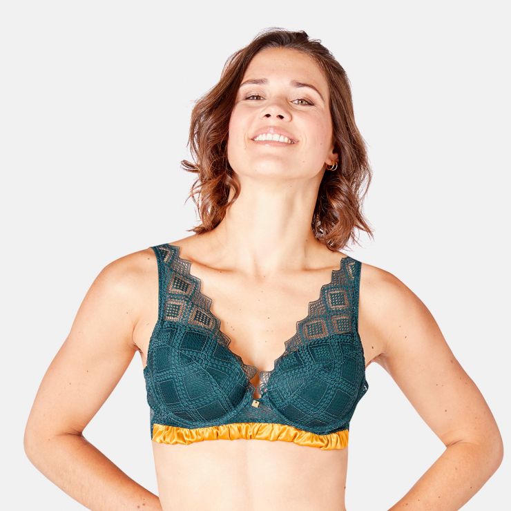 Soutien-gorge ampliforme coque moulée vert Oslo