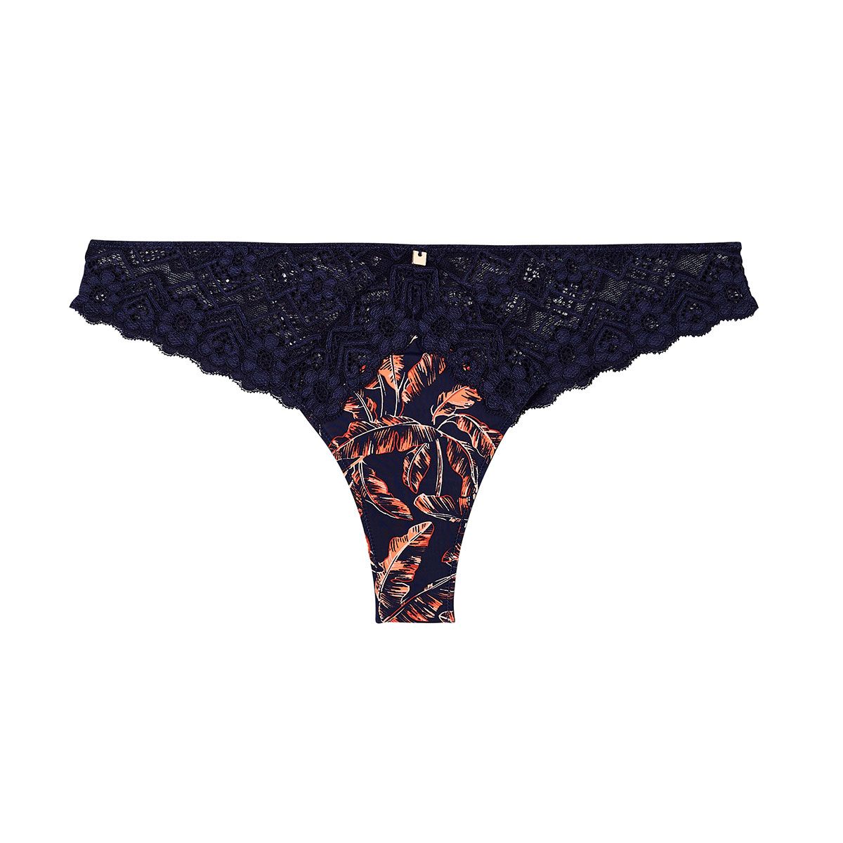 Tanga en dentelle française bleu navy Yaoundé - Pomm'Poire - Modalova