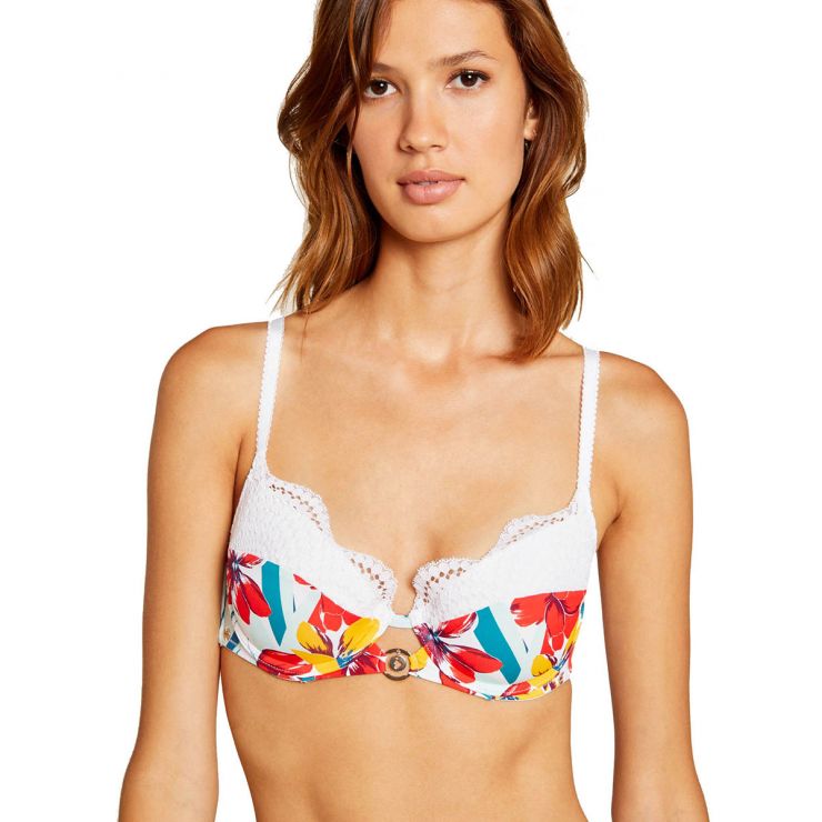 Soutien-gorge ampliforme coque moulée blanc Marilou