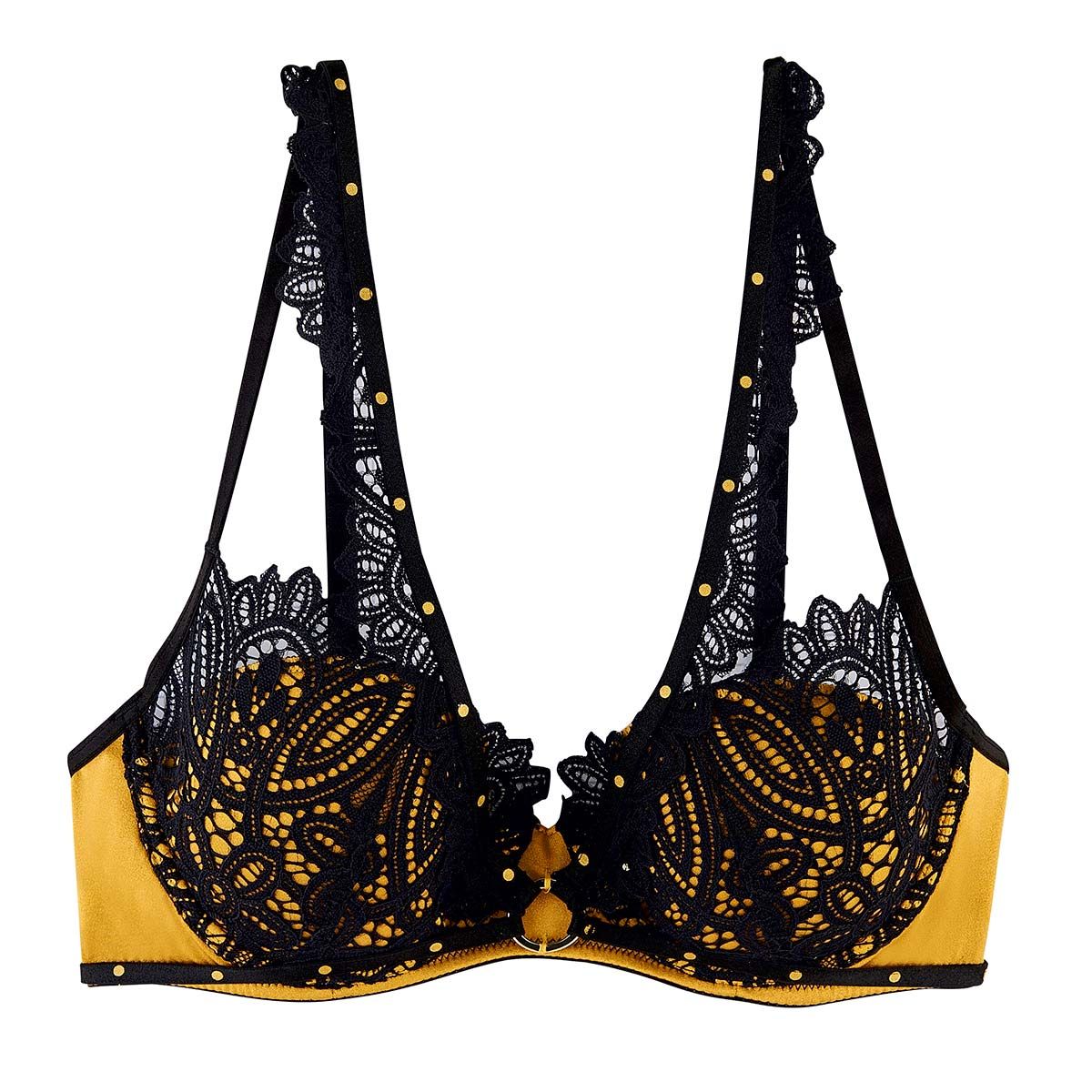 Soutien-gorge ampliforme coque moulée jaune Saltimbanque