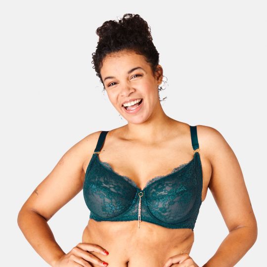 Soutien-gorge corbeille vert Tête à tête