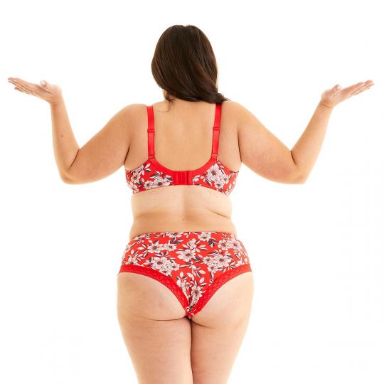 Soutien-gorge grand maintien rouge Incendie