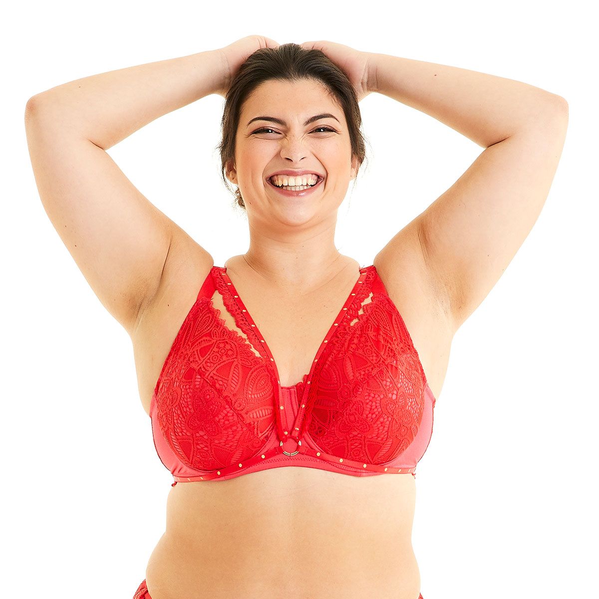 Pomm'Poire Soutien-gorge grand maintien rouge Saltimbanque