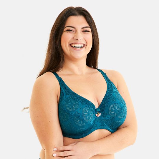 Soutien-gorge grand maintien turquoise Indice