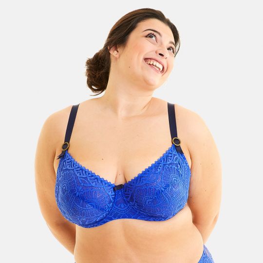 Soutien-gorge grand maintien bleu Tchao