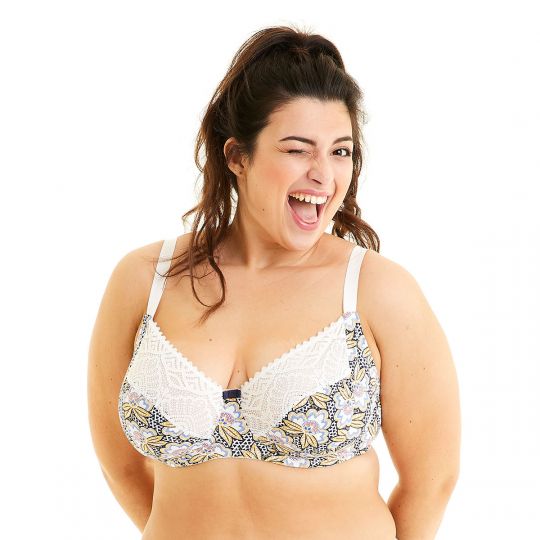 Soutien-gorge grand maintien ivoire Tequila