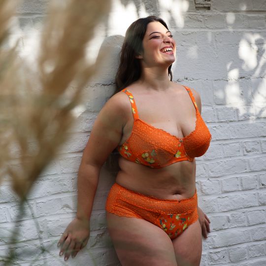 Soutien-gorge grand maintien imprimé orange Nouméa