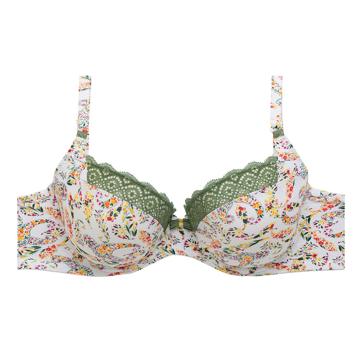 Soutien-gorge ampliforme coque moulée vert Eole - Pomm'Poire - Modalova