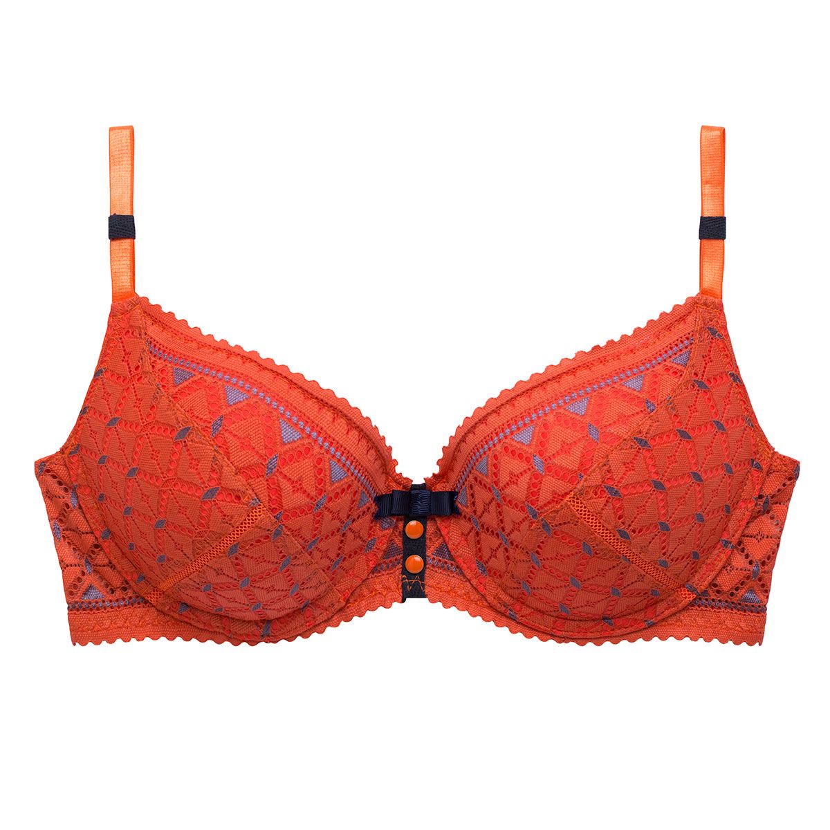 Soutien-gorge ampliforme coque moulée orange Pamplemousse - Pomm'Poire - Modalova