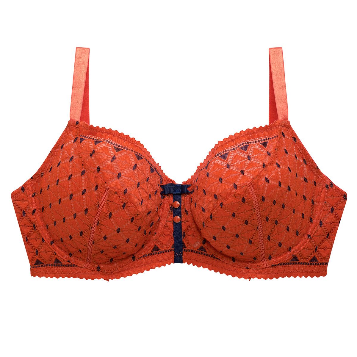 Soutien-gorge grand maintien orange Pamplemousse