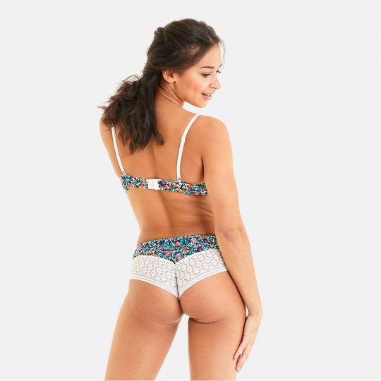 Soutien-gorge ampliforme coque moulée ivoire Pâquerette