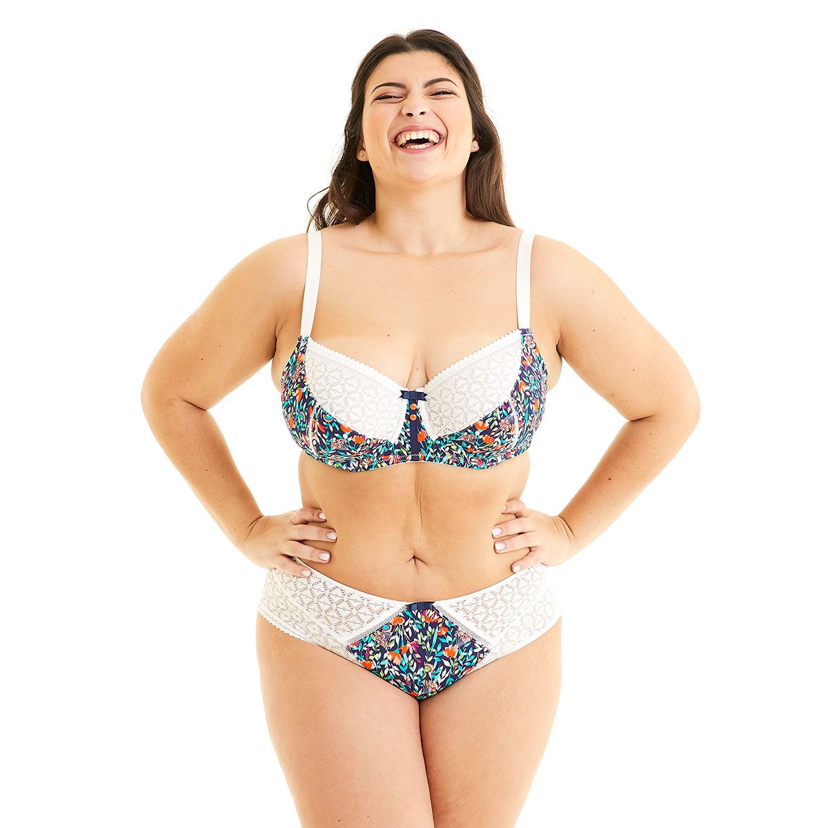Pomm'Poire Soutien-gorge grand maintien ivoire Pâquerette