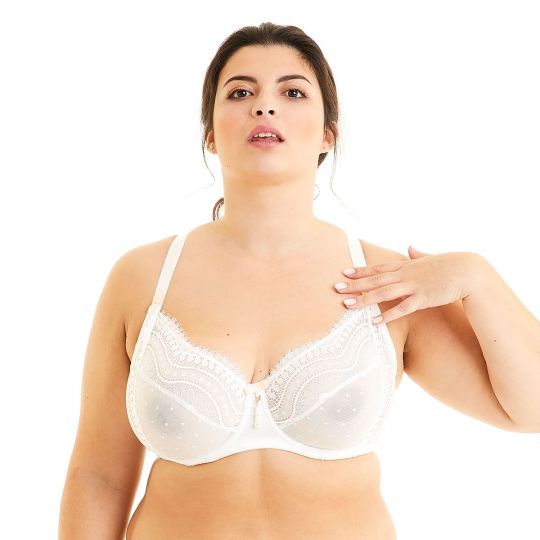 Soutien-gorge grand maintien ivoire Pièce Montée - vue 1