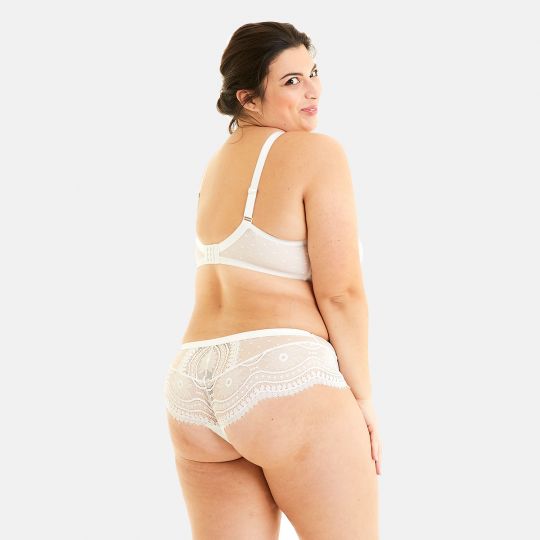 Soutien-gorge grand maintien ivoire Pièce Montée - vue 5