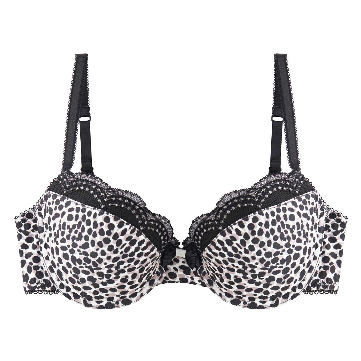 Soutien-gorge ampliforme coque moulée noir/ivoire Liberté - Pomm'Poire - Modalova