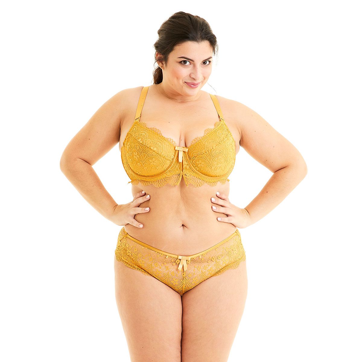 soutien-gorge grand maintien moutarde ananas