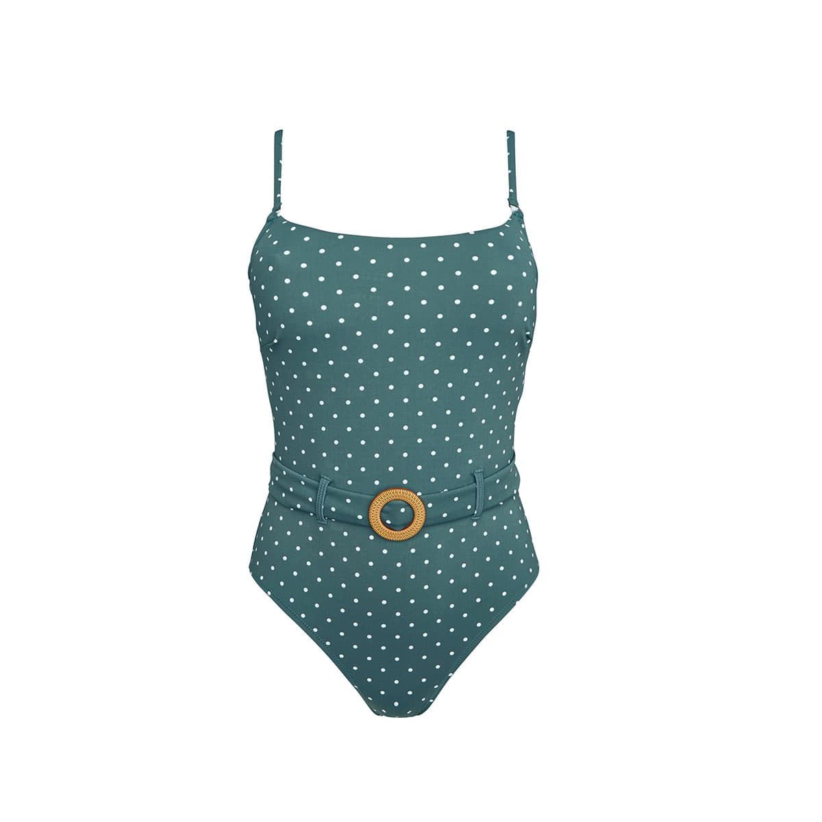 Maillot de bain une pièce vert Olivier - Pomm'Poire - Modalova