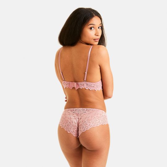 Soutien-gorge ampliforme coque moulée rose Fraisier