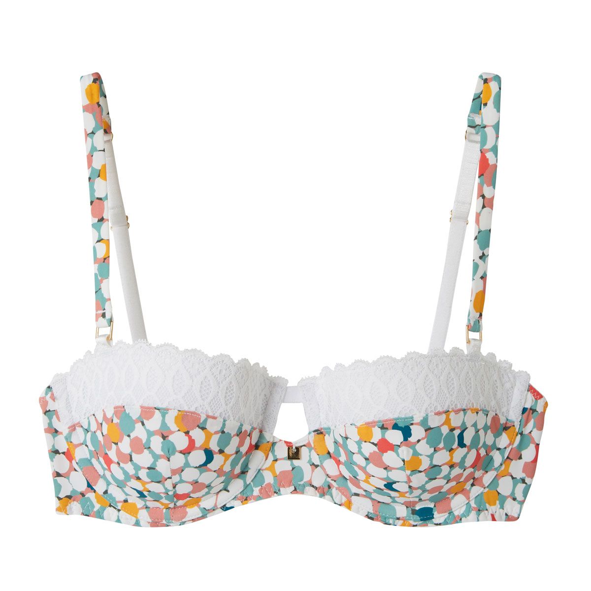 Pomm'Poire Soutien-gorge ampliforme coque moulée imprimé Meringue