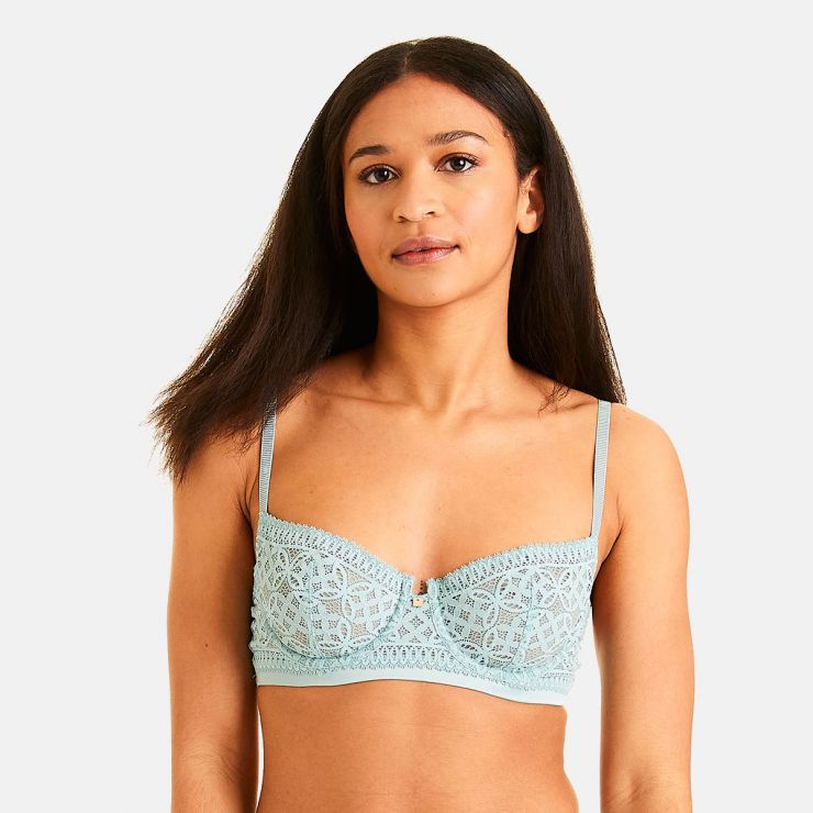 Soutien-gorge corbeille vert Madeleine