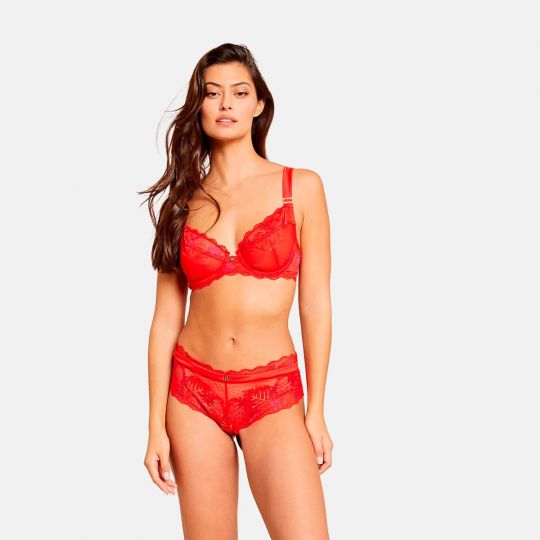 Soutien-gorge corbeille rouge Lucy