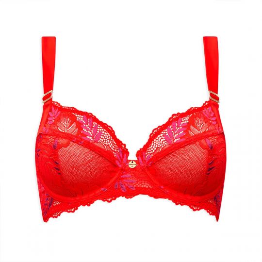 Soutien-gorge corbeille rouge Lucy