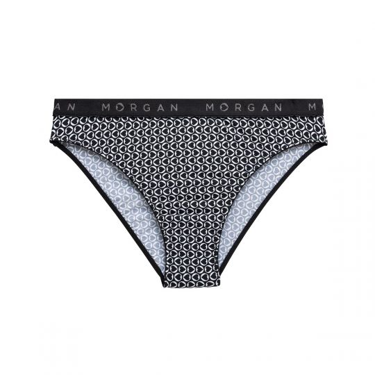 Slip en microfibre noir Gaby