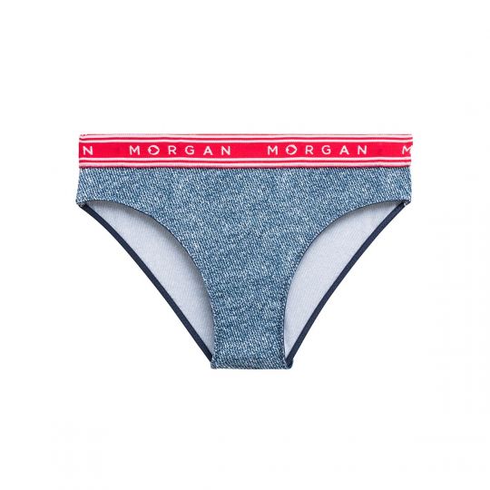 Lot de 2 slips en microfibre bleu Jess