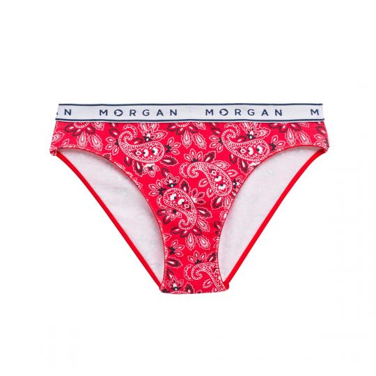 Slip en coton rouge Isa
