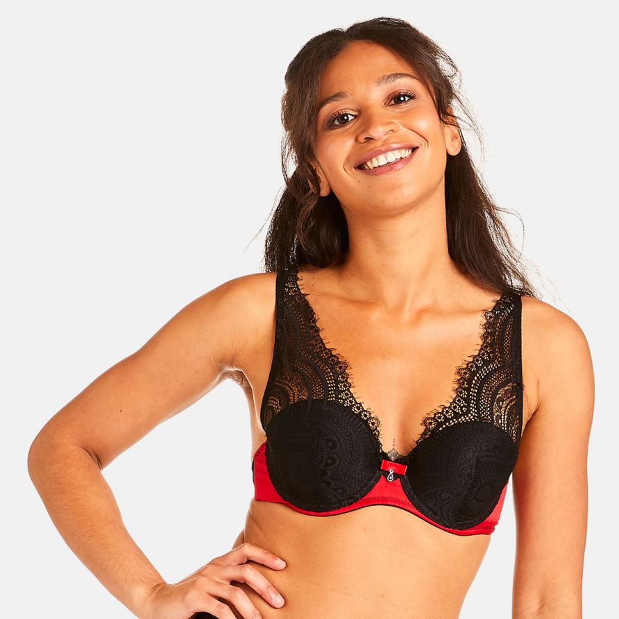 Soutien-gorge ampliforme coque moulée noir Abyme