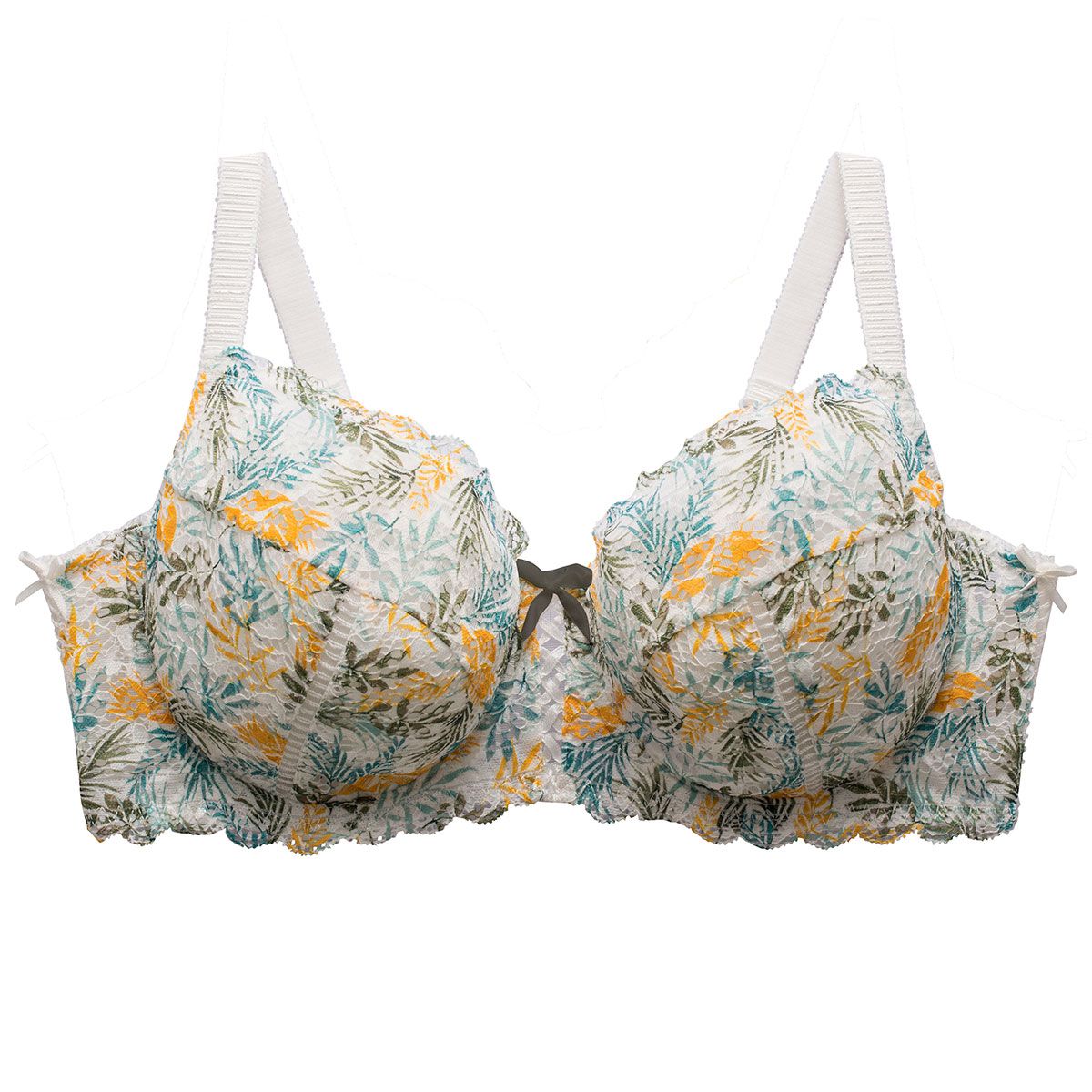 Soutien-gorge grand maintien ivoire/kaki Elena