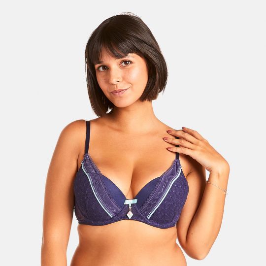 Soutien-gorge ampliforme marine Reveil