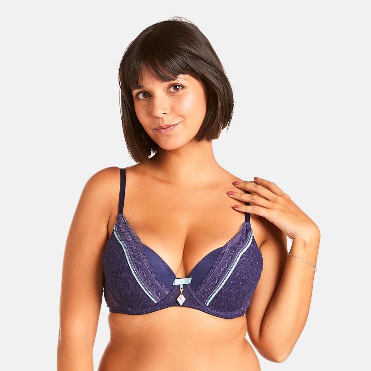 Soutien-gorge ampliforme marine Reveil