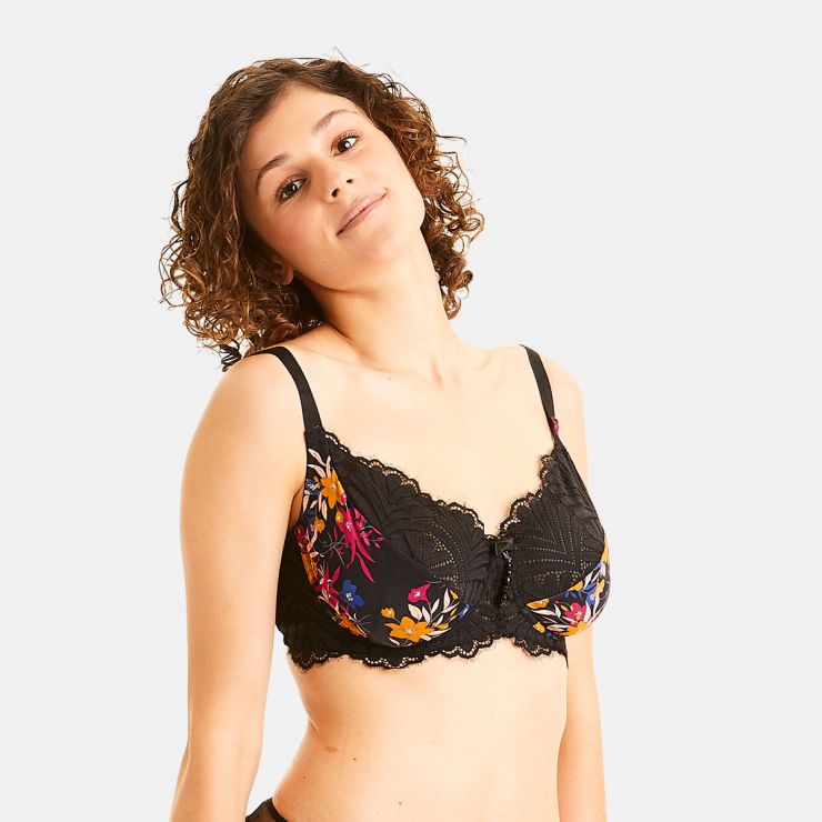 Soutien-gorge grand maintien noir A Capella