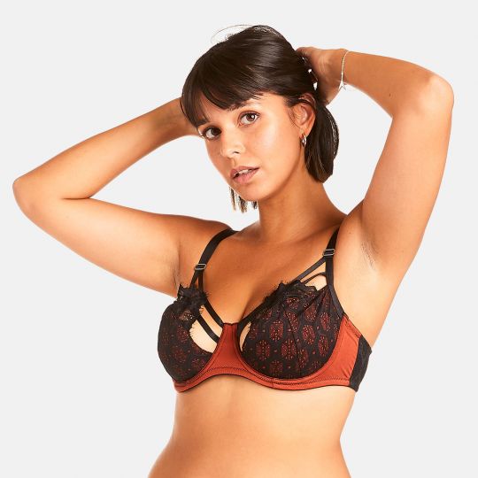 Soutien-gorge grand maintien caramel Foudre