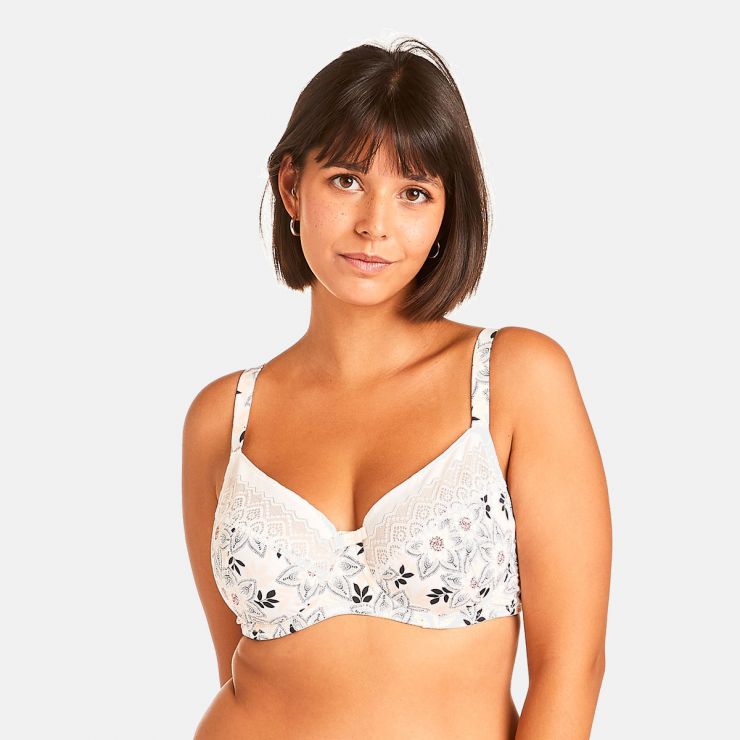 Soutien-gorge grand maintien ivoire Imperatrice