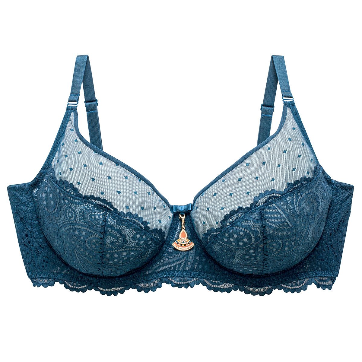 Soutien-gorge grand maintien turquoise Metro - Pomm'Poire - Modalova