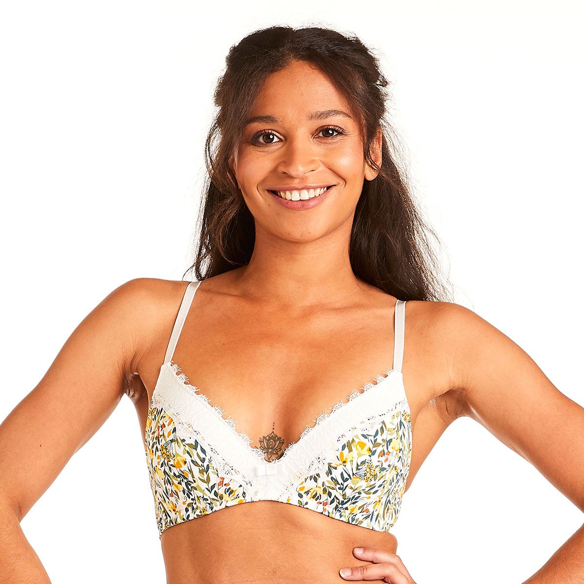 Pomm'Poire Soutien-gorge sans armatures coques souples ivoire Pamoison