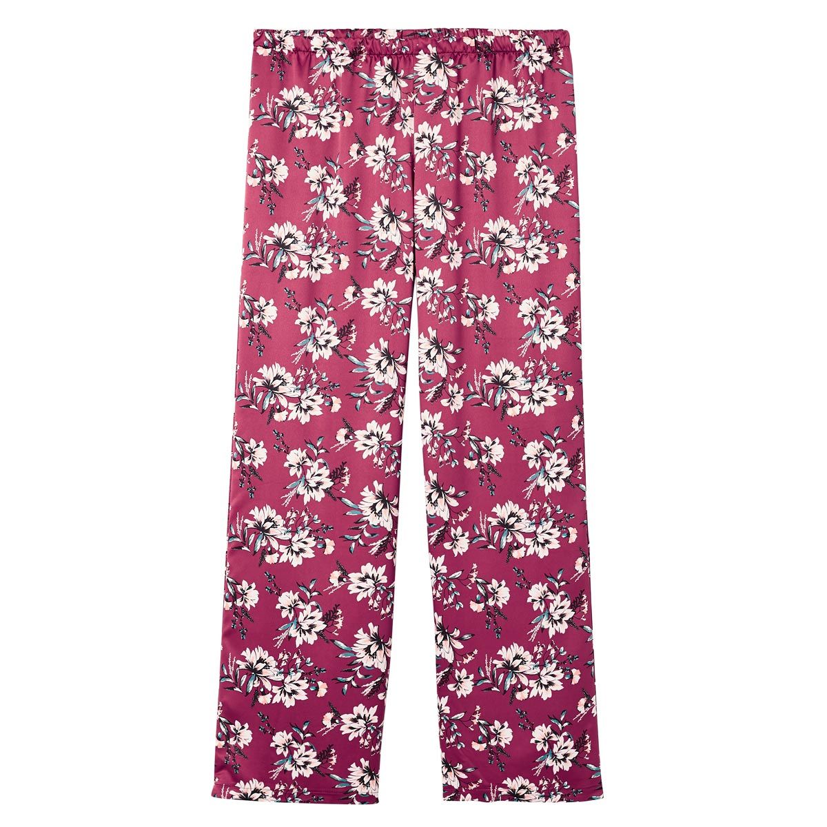 pantalon de pyjama bordeaux pivoine