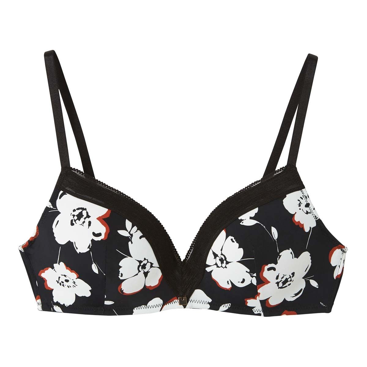 Soutien-gorge sans armatures coques souples noir Cookie