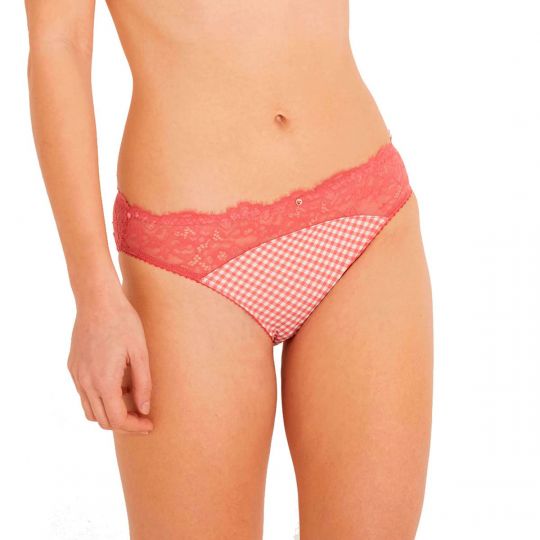 Slip grande taille rose Curieuse